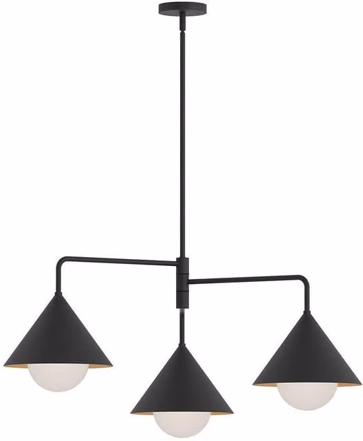Netlighting Alora Mood Remyck Multi Arm Pendant Light in Matt Black with 3x E27 Sockets – 1