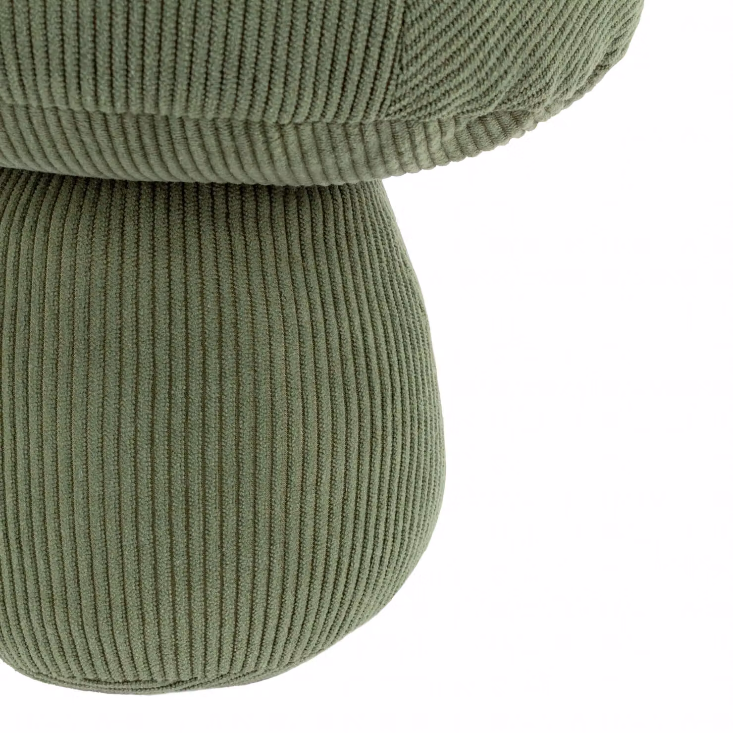 Wylder Nature Mushroom Corduroy Door Stop in Green, W/D/H: 23.0 x 23.0 x 23.0 cm – 4