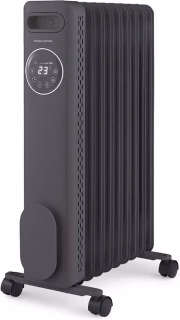 Morphy Richards HeatFlux 2kW Digital Oil Filled Radiator with Remote Control, Grey