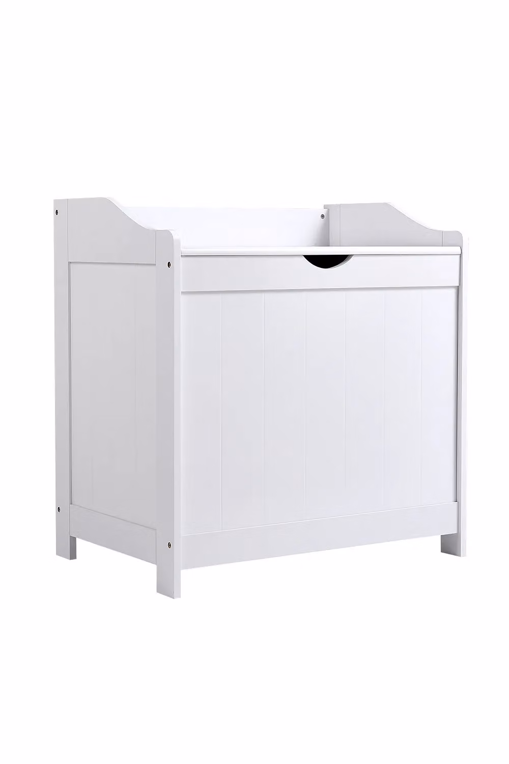 Living and Home White Wooden Large Capacity Toy Storage Box with Lifting Top – 2