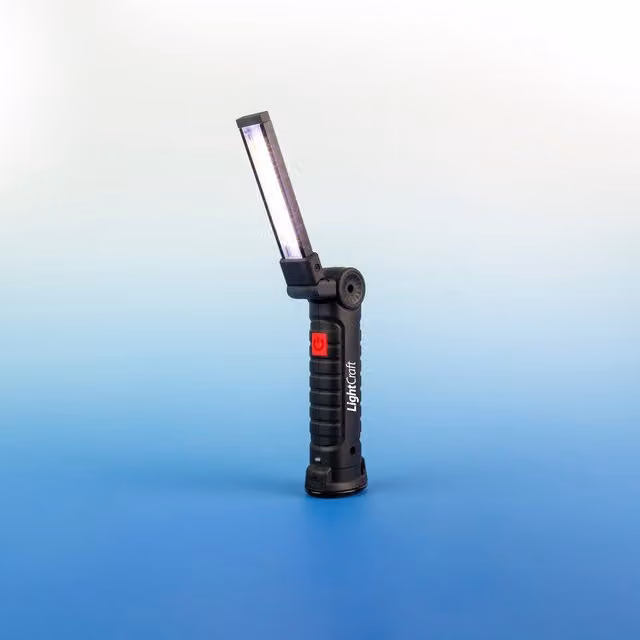 Lightcraft Magnetic LED Work Light with Rechargeable Battery in Black – 4