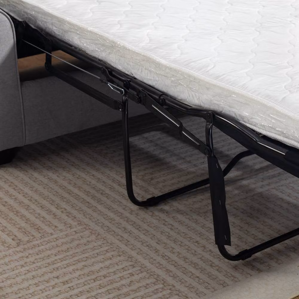 Artemis Home Lewiston 3 Seater Fabric Pull Out Sofabed in Grey – 4