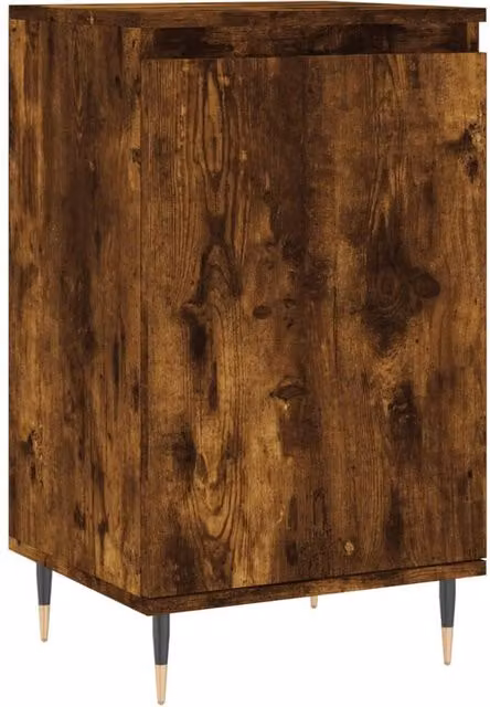 Berkfield Home Smoked Oak Sideboard in Brown, W/D/H: 40 x 35 x 70 cm