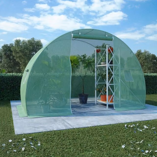Berkfield Home Green Freestanding Greenhouse with W/D/H: 300 x 150 x 200 cm – 1