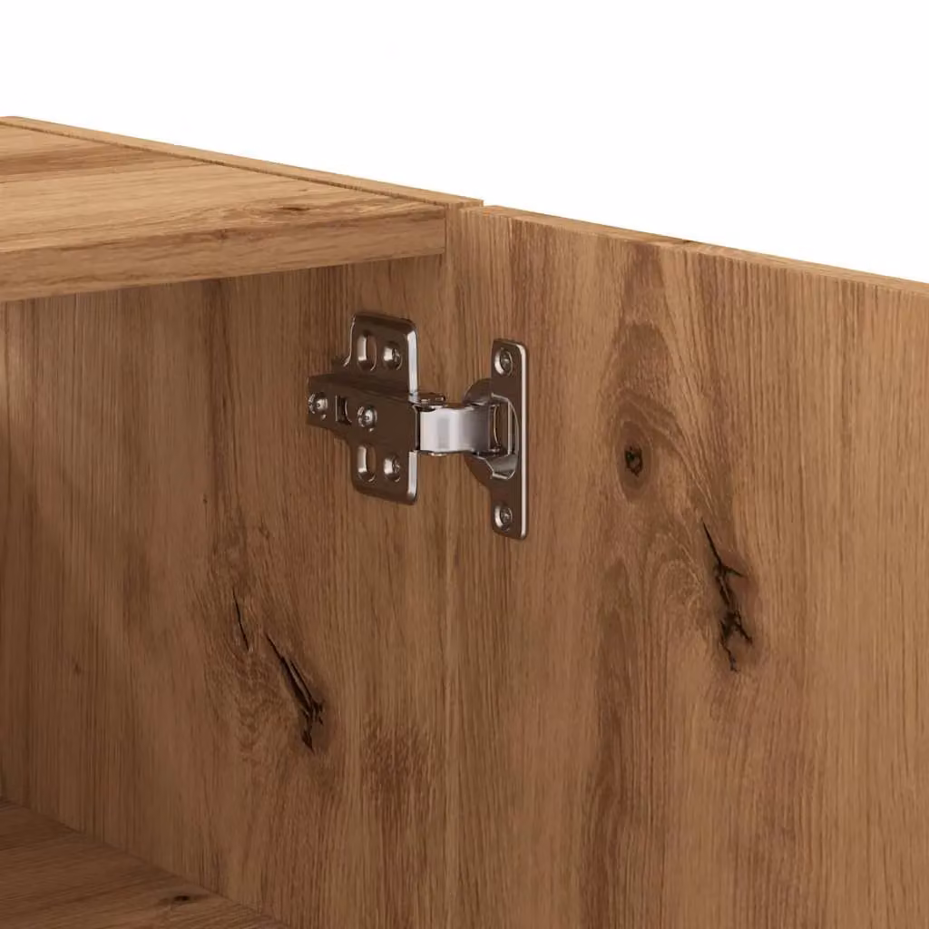Berkfield Home Artisan Oak Wall Cabinet in Brown, W/D/H: 60 x 31 x 70 cm – 5