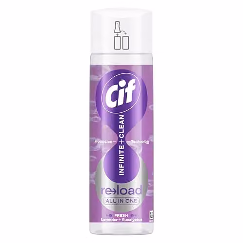 Cif Infinite Clean Lavender & Eucalyptus All in One Cleaner Reload with Probiotics Technology, 280 ml