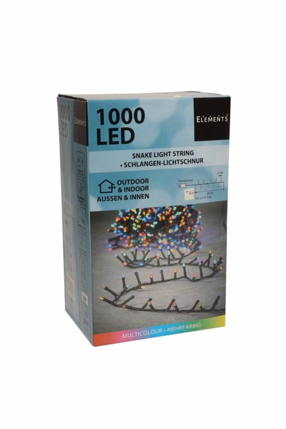 KDMD Multicolour RGB LED Christmas String Lights with Timer and Power Supply, 2000 cm – 2