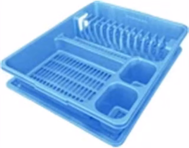 Nordara Blue Kitchen Sink Dish Drainer with Drip Tray, Width: 100 cm – 1