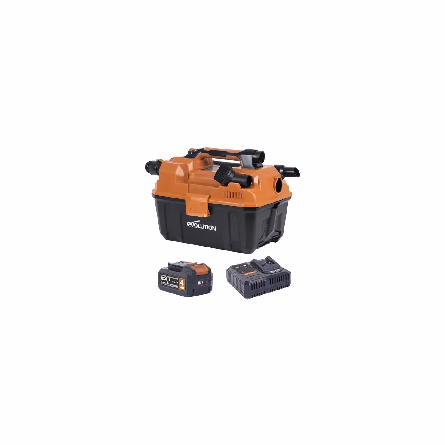 Evolution R11VAC-LI 18V EXT Wet and Dry Vacuum Cleaner with 4.0Ah Li-ion Battery in Grey and Orange – 2