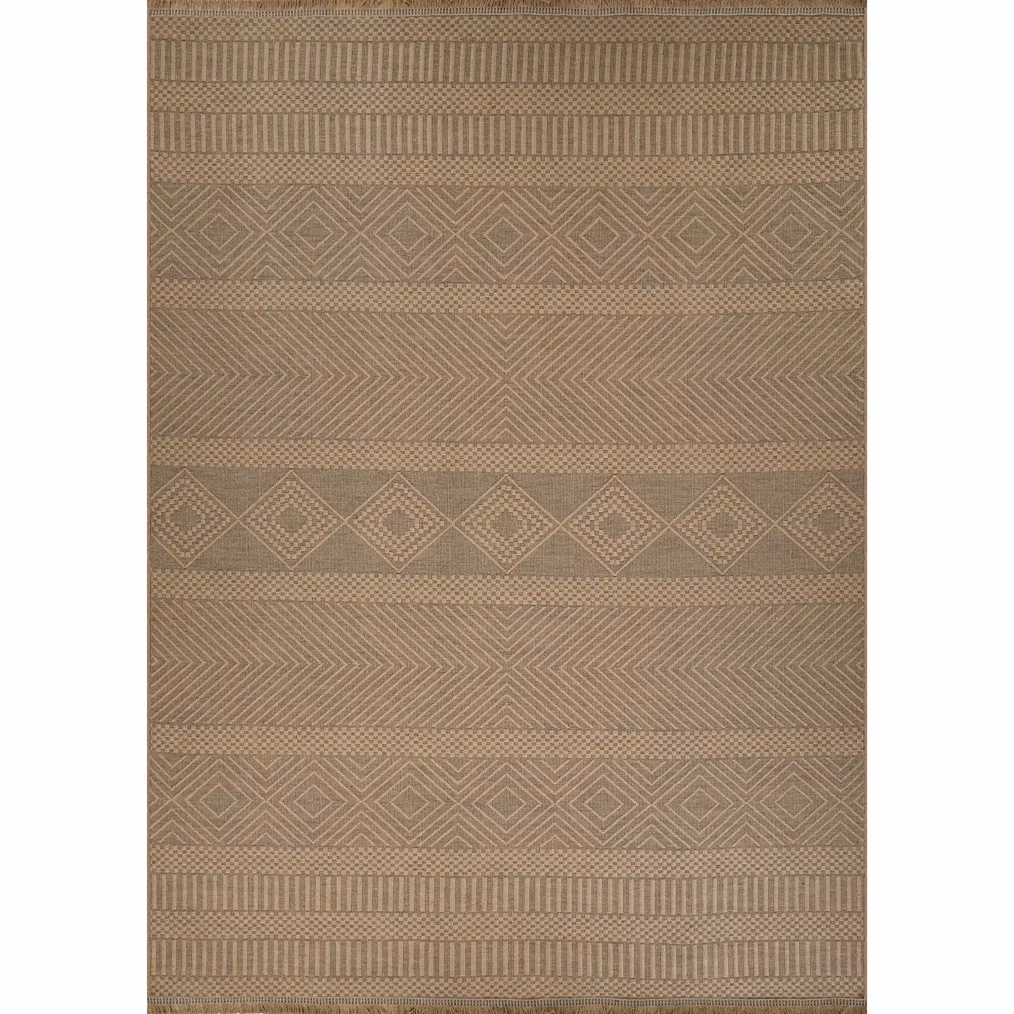 Livabliss Modern Machine Woven Jute Rug in Beige, W: 118 cm x L: 170 cm – 2
