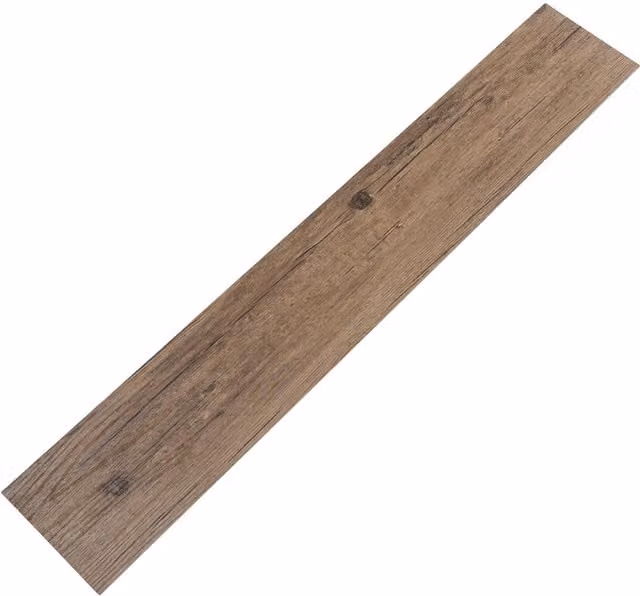 Lifeideas Self-Adhesive Rustic Wood Look Plank Flooring, Brown