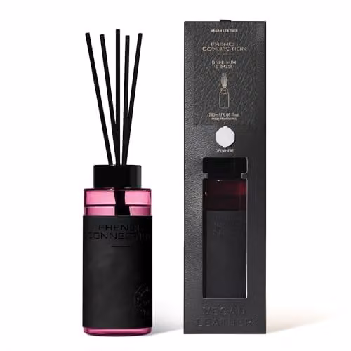French Connection Leather Range Liquid Reed Diffuser Dark Rum & Rose 180ml – 1