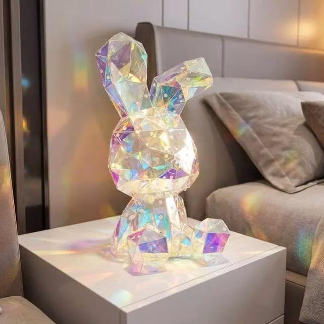 Garden Greatness Starlightz LED Rabbit Decorative Lamp in Beige, H 41.0 cm x W 21.0 cm x D 21.0 cm – 1