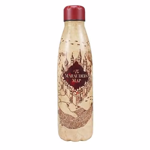 Half Moon Bay Harry Potter Marauders Map Double-Walled Stainless Steel Water Bottle, 500ml, Multicolour – 1