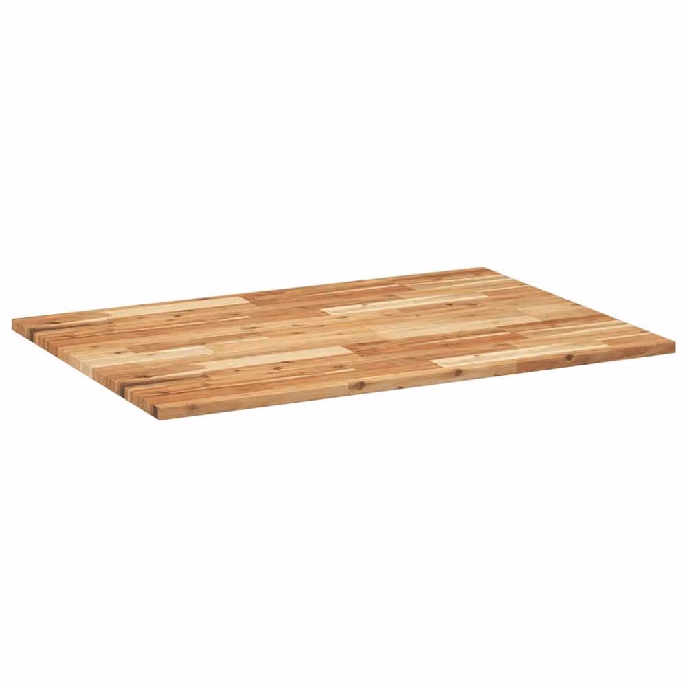 Berkfield Home Versatile Oil Finished Solid Wood Acacia Desk Top in Brown, W/D/H: 100 x 70 x 2 cm – 4
