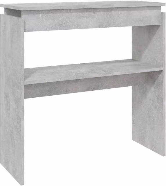 Berkfield Home Modern Console Table in Concrete Grey, W/D/H: 80 x 30 x 80 cm – 1