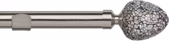 Terrys Alexia 28mm Eyelet Curtain Pole in Silver