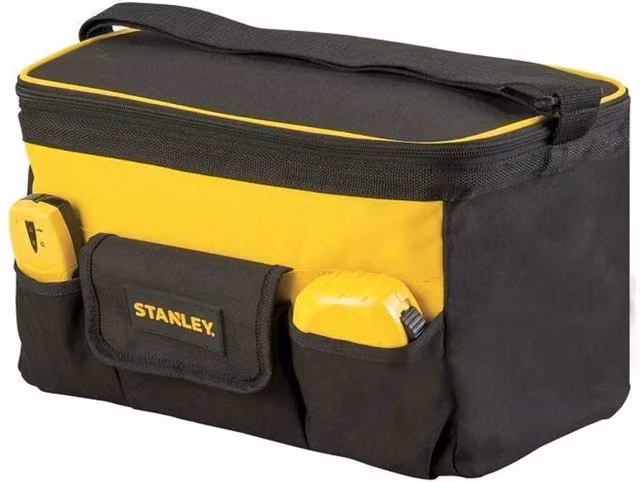 Stanley Black Polyester and Nylon Tool Bag with Strap