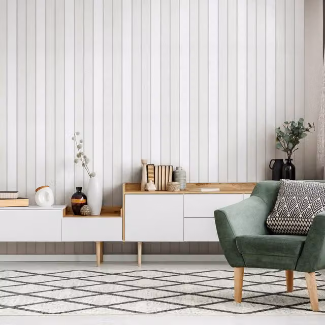 Erismann Elegant Stripe Abstract Striped Classic Wallpaper in Grey