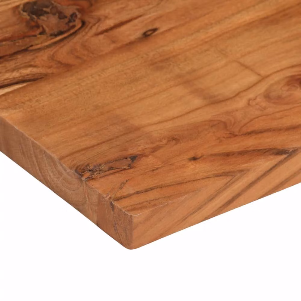 Berkfield Home Rectangular Solid Wood Acacia Table Top, Brown, W: 70 cm, D: 30 cm, H: 3.8 cm – 3