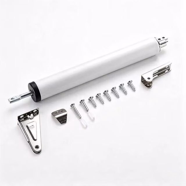 PAWNORA Heavy Duty Aluminium Alloy Door Closer in Silver – 1