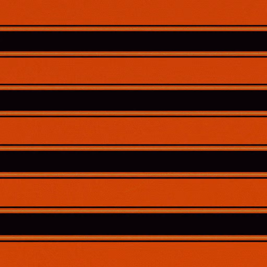 Berkfield Home Striped Polyester Awning Sunshade Top in Orange and Brown, W: 450 cm, D: 300 cm – 3