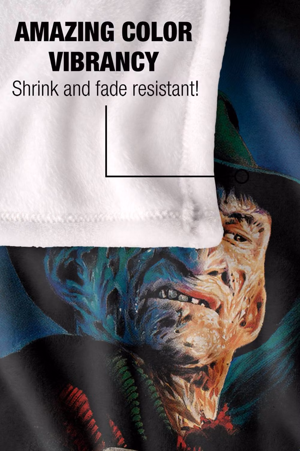 Warner Bros. Nightmare On Elm Street Multicolour Super Soft Polyester Throw, Extra Large – 5