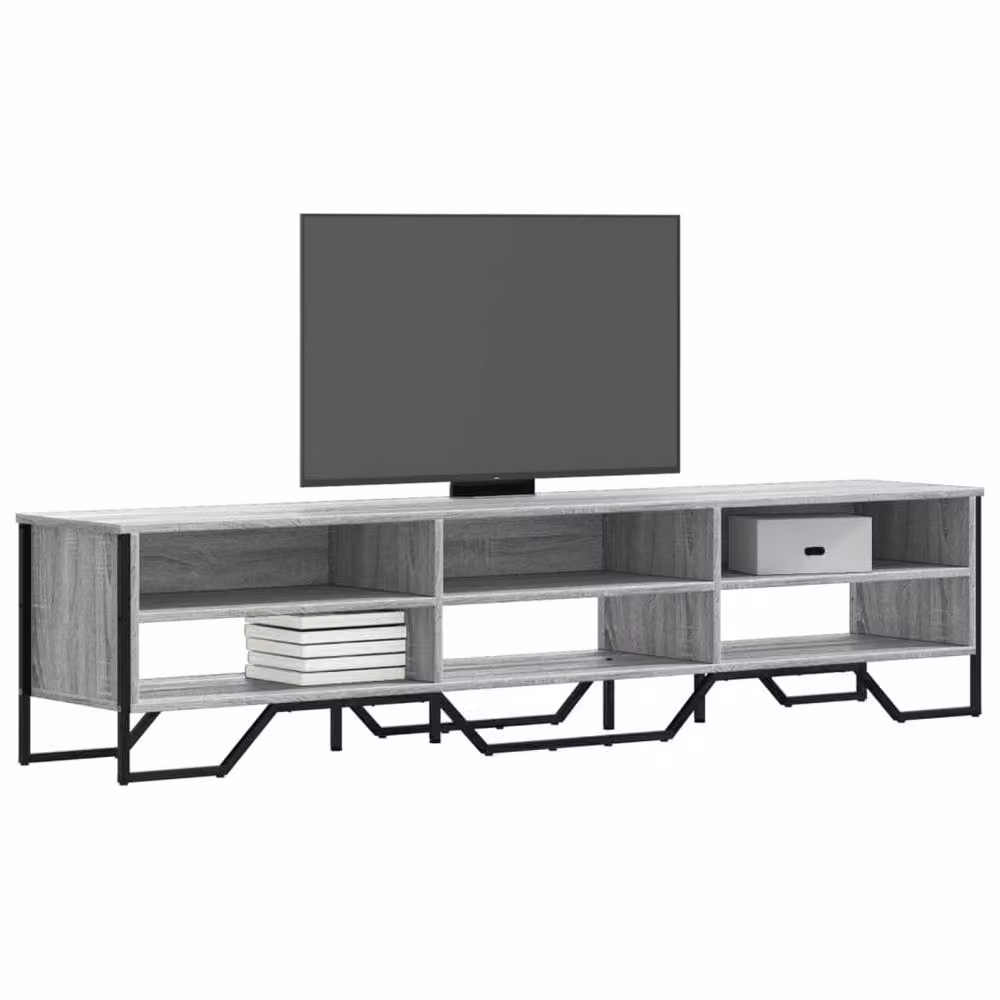 Berkfield Home Modern Grey TV Cabinet W/D/H: 180 x 34 x 41 cm – 2