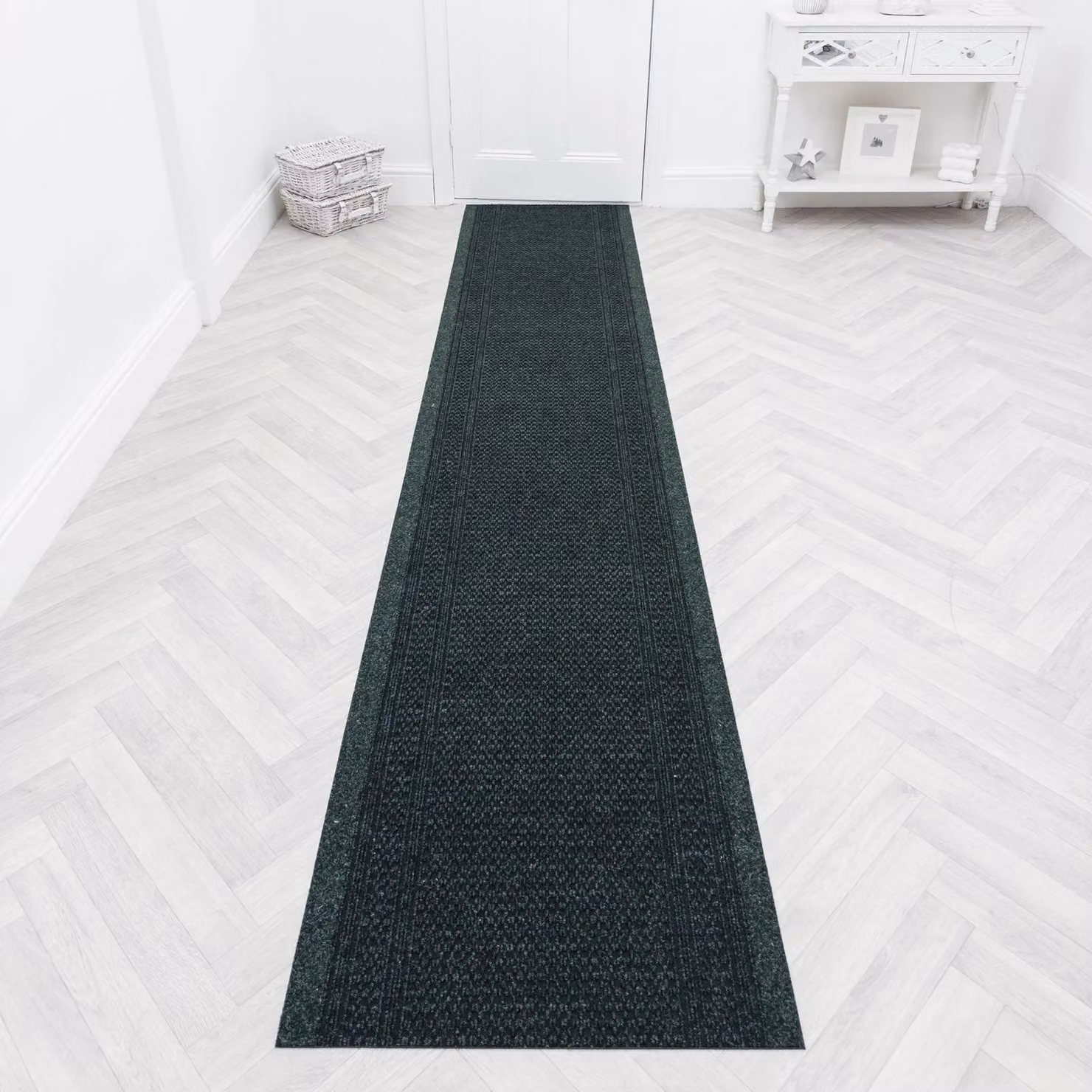runrug Aztec Green Hallway Runner Rug, W: 66 cm, L: 300 cm – 5