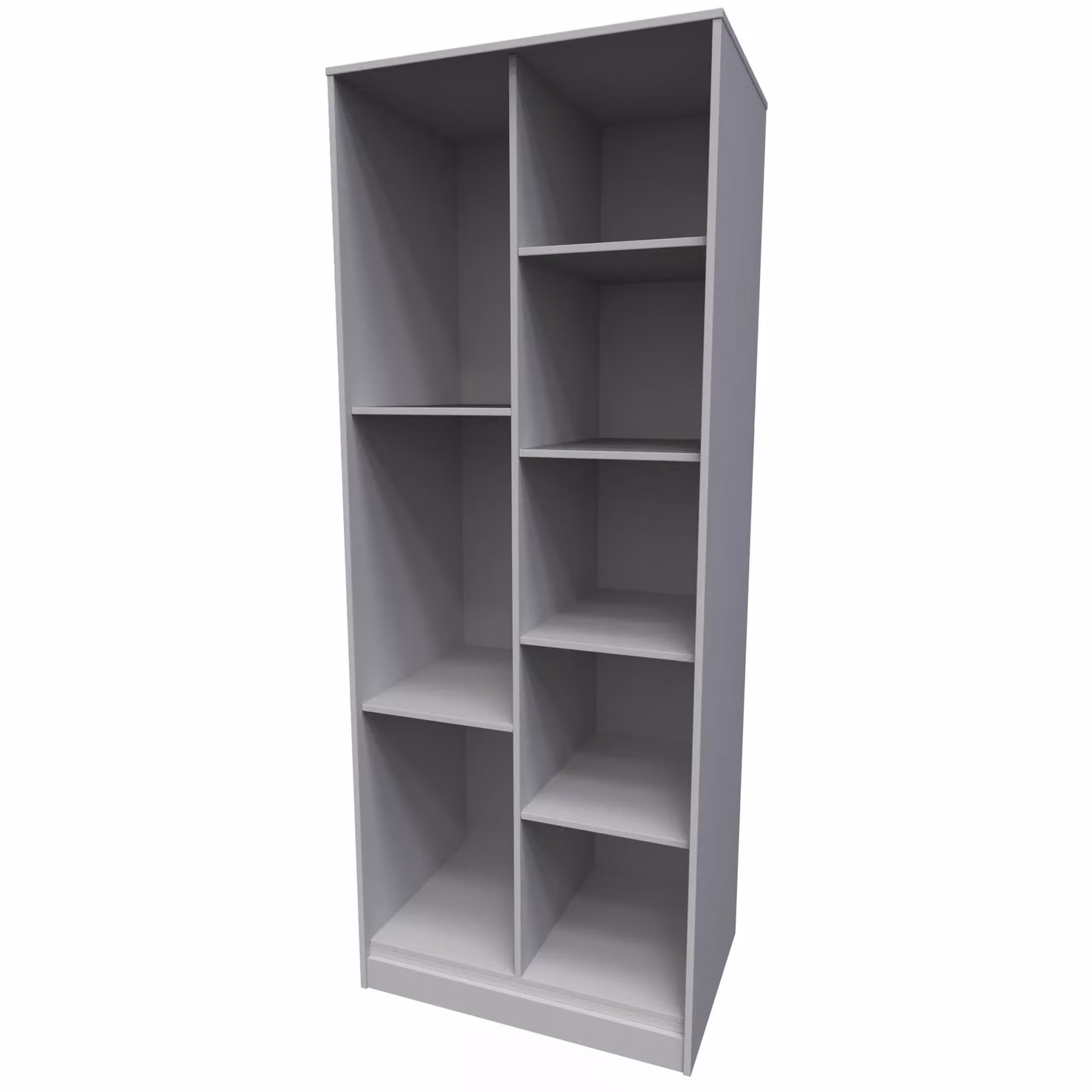 Ready Assembled 2 U Carlton Tall Shelf Unit in Grey – 2