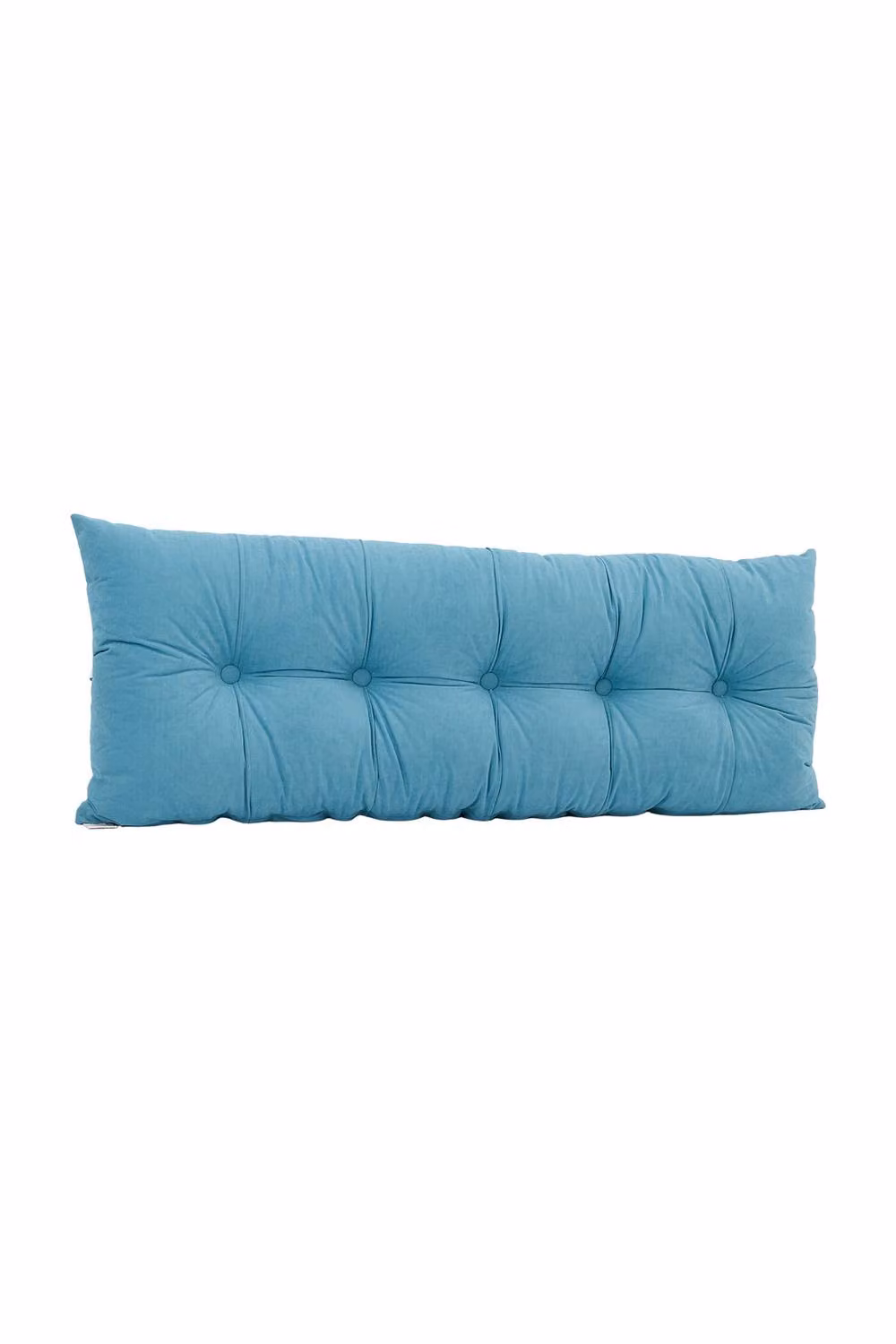 Living and Home Cozy Upholstered Headboard Pillow in Blue, Medium Size, Chenille and Cotton Fabric – 5