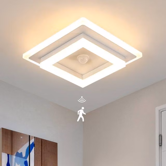 Goeco 24W LED Ceiling Light with Motion Sensor in White – 1