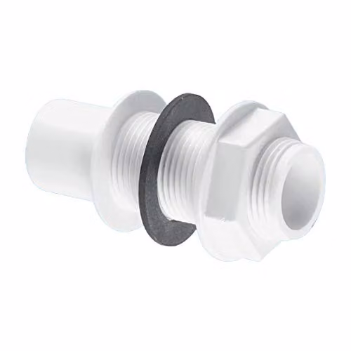 McAlpine Pushfit Straight Overflow Tank Connector R4, White