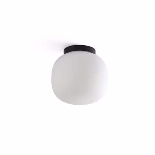 Netlighting Amelia IP44 Black Glass Bathroom Ceiling Light – 1