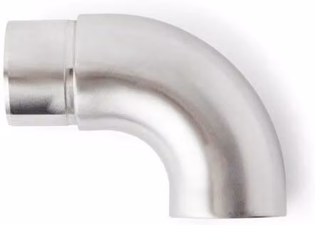Ecoscape Stainless Steel Scroll End Balustrade in Silver, 48.3mm Diameter