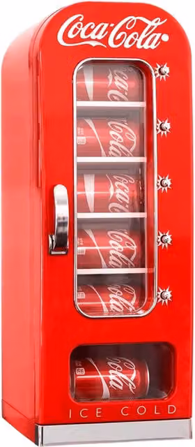Koolatron Coca-Cola Retro Vending Machine Fridge, 5 l, Red