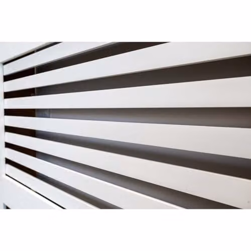 Airwave Horizontal Line Style Radiator Cover in White Painted MDF, W/D/H: 152.0 x 19.0 x 81.5 cm – 5