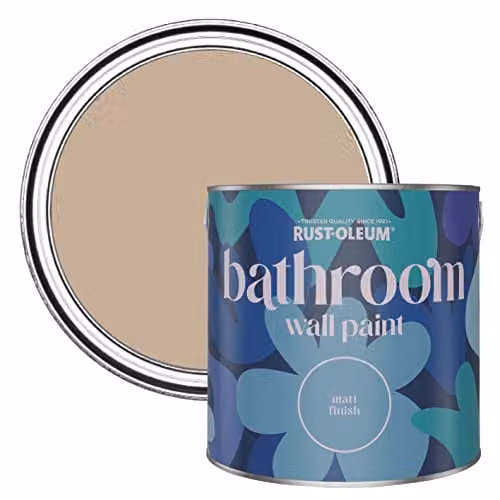 Rust-Oleum Neutral Water-Resistant Bathroom Wall and Ceiling Paint, Salted Caramel, 2.5 l – 1