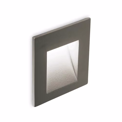 Netlighting Bit LED Outdoor Square Recessed Wall Light in Black or Anthracite, IP65, 3000K Warm White – 1