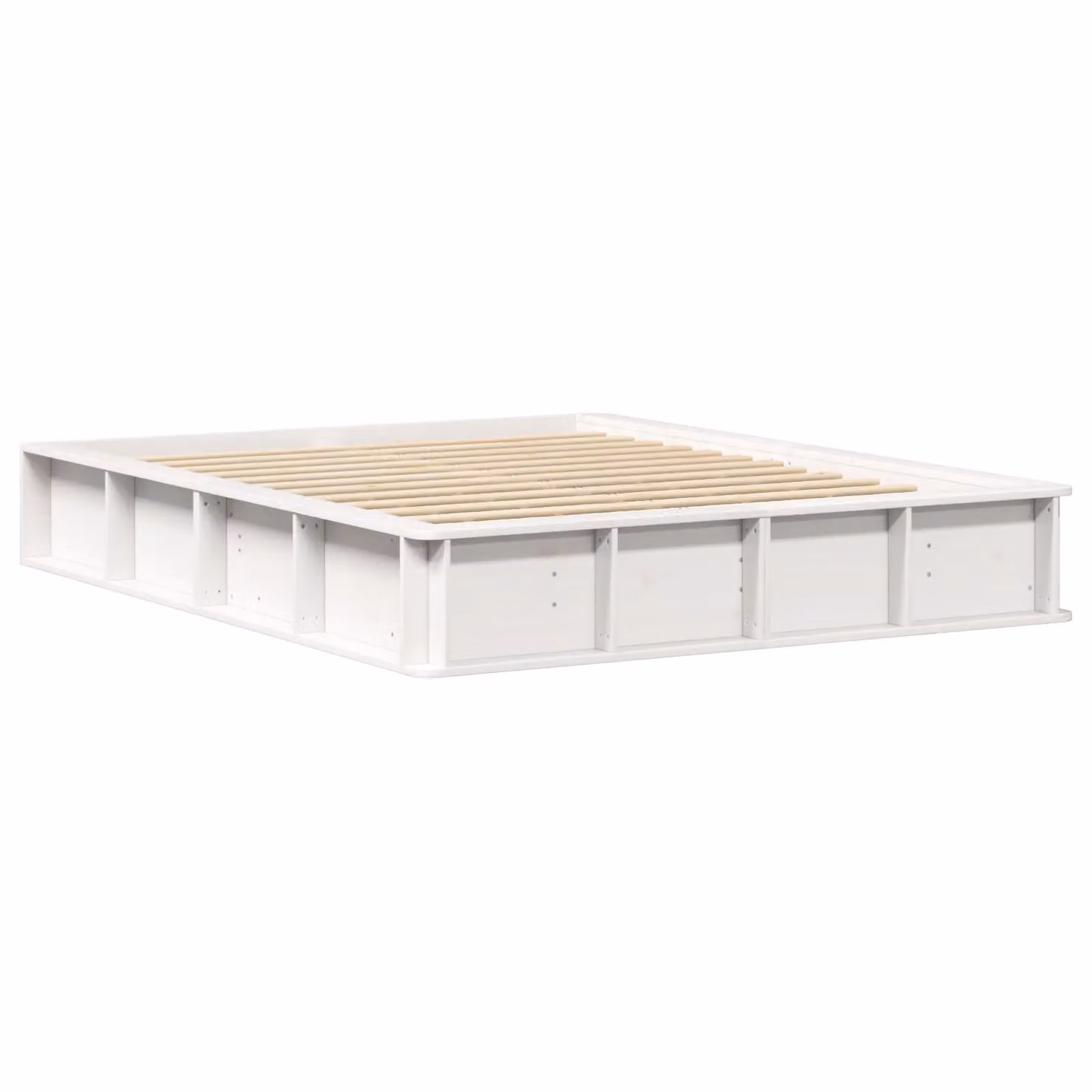 Berkfield Home Modern White Solid Pine Bed Frame with Lift-Up Storage, 150 x 200 cm – 2