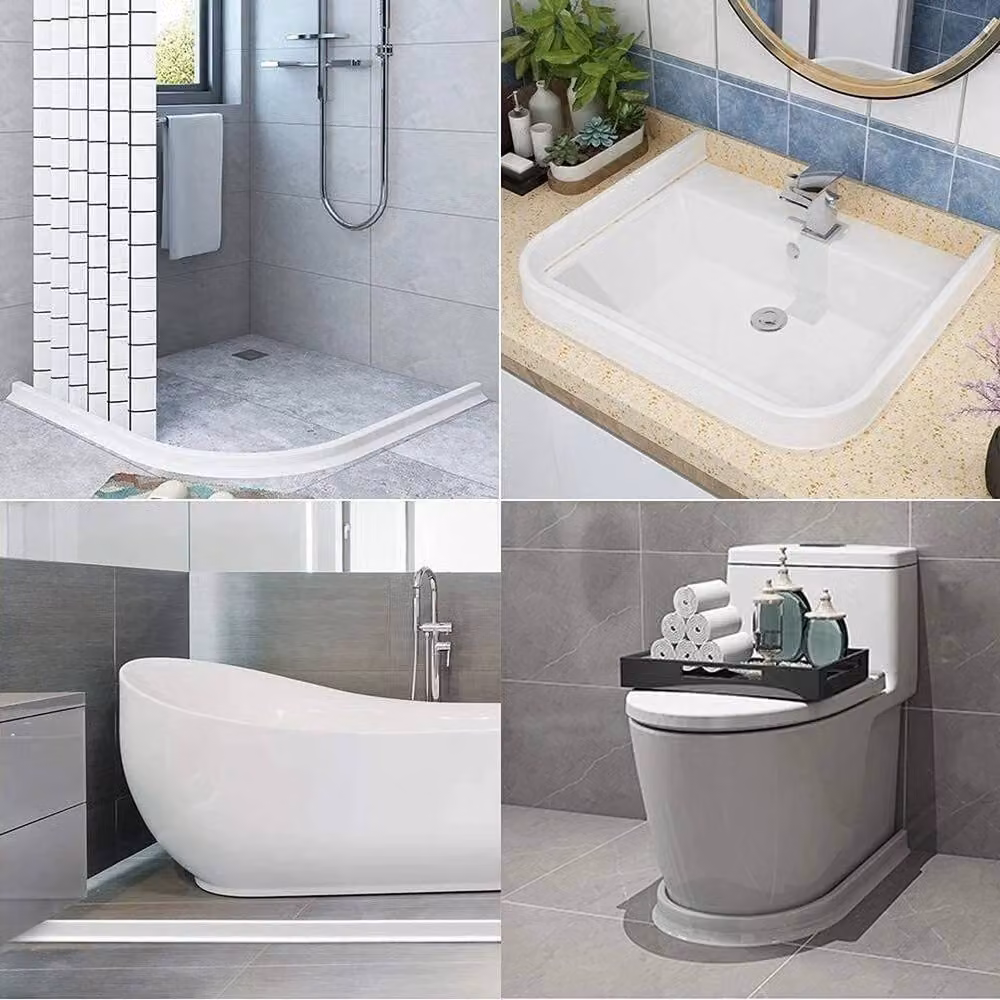 PAWNORA Bathroom Floor Sealing Strip, White – 5