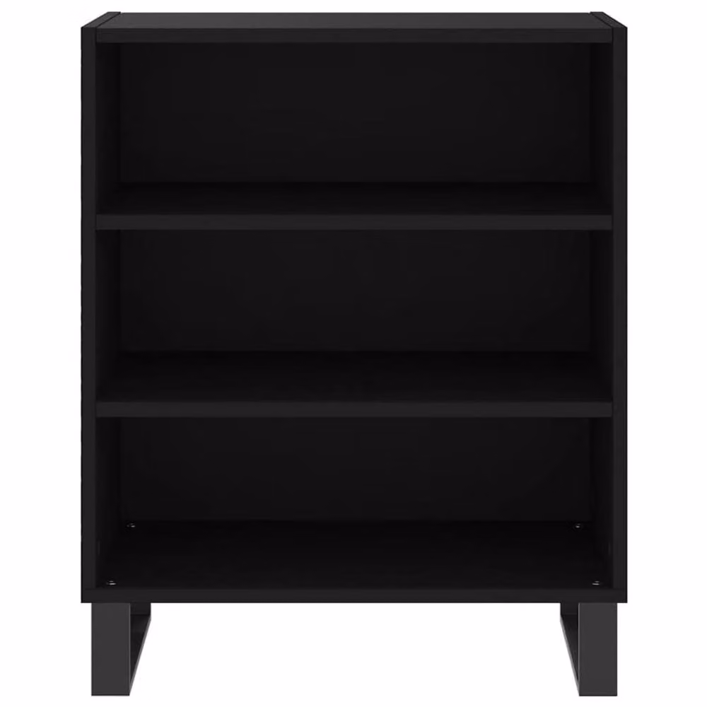 Berkfield Home Modern Black Matt Sideboard, W/D/H: 57 x 35 x 70 cm – 4
