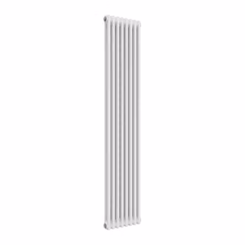Reina Colona 2 Column Steel Wall Hung Radiator, White, H: 180 cm, W: 38 cm, D: 38 cm – 1