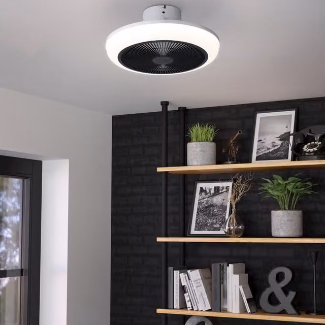 Eglo Sayulita Integrated LED Ceiling Fan Light in White