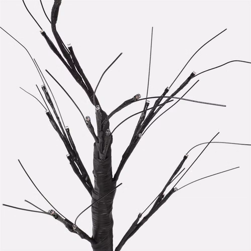 OHS Black LED Twig Tree Tabletop Decor, Height: 64 cm – 2