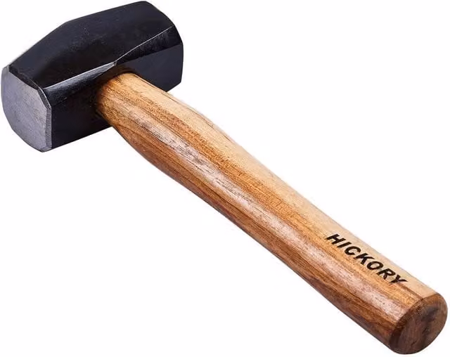 Amtech Club Hammer with Steel Head and Wood Handle, 1kg