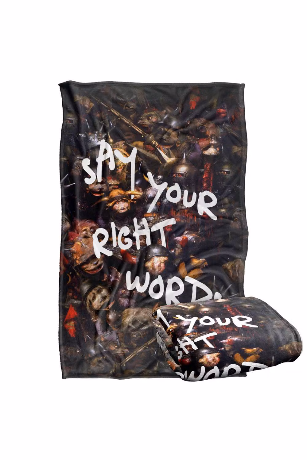 LOGOVISION Jim Henson Labyrinth Say Your Right Words Super Soft Fluffy Fleece Throw Blanket, Multicolour, W: 91 cm, D: 147 cm – 7
