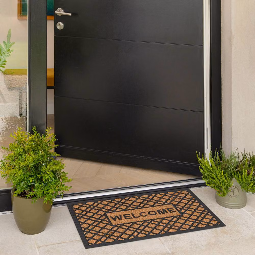 Kukoon Natural Coir Front Door Mat in Beige, W 45 cm x D 70 cm – 2