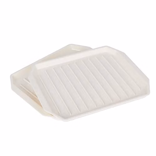 KitchenCraft Microwave Bacon Crisper, White, W: 12 cm, D: 9 cm, H: 9 cm – 1