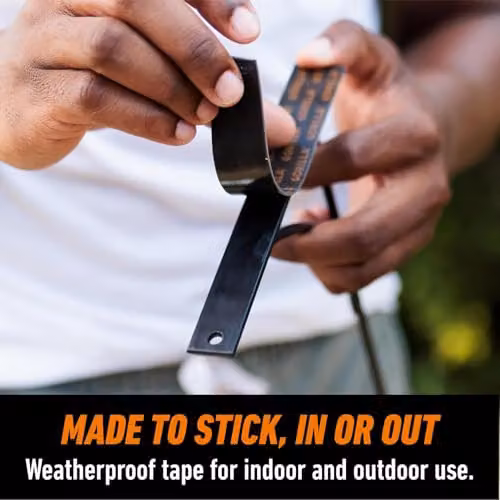 Gorilla Heavy Duty Double Sided Waterproof Mounting Tape, Black, 1.5 m – 4